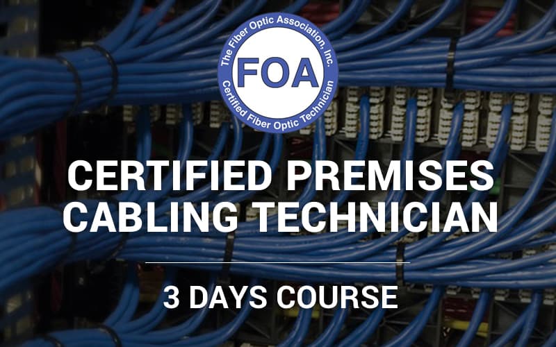 FOA Certified Premises Cabling Technician course artwork